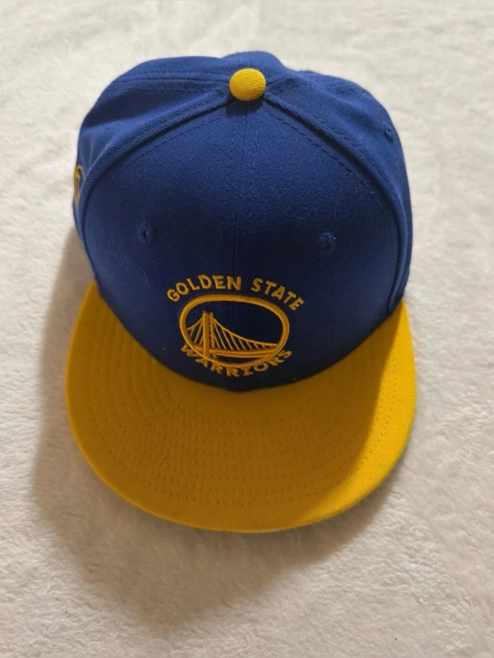 Golden State Warriors Kids Blue and Yellow Snapback Hat